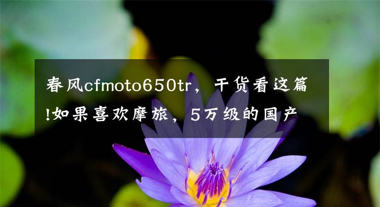 春風cfmoto650tr，干貨看這篇!如果喜歡摩旅，5萬級的國產(chǎn)旅行車值得關注