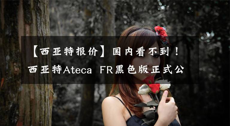 【西亞特報價】國內(nèi)看不到！西亞特Ateca FR黑色版正式公布，價格約為25.92萬件