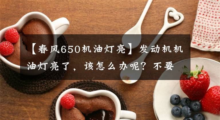 【春風650機油燈亮】發(fā)動機機油燈亮了，該怎么辦呢？不要再被騙了！