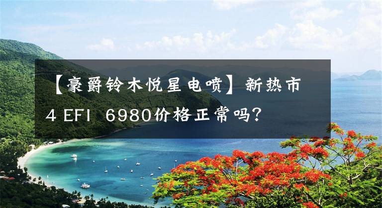 【豪爵鈴木悅星電噴】新熱市4 EFI 6980價格正常嗎？