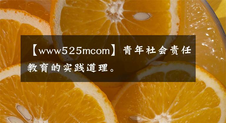 【www525mcom】青年社會(huì)責(zé)任教育的實(shí)踐道理。