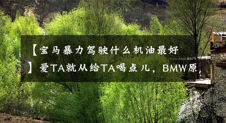 【寶馬暴力駕駛什么機油最好】愛TA就從給TA喝點兒，BMW原廠高端機油吧