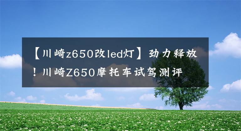 【川崎z650改led燈】勁力釋放！川崎Z650摩托車試駕測評