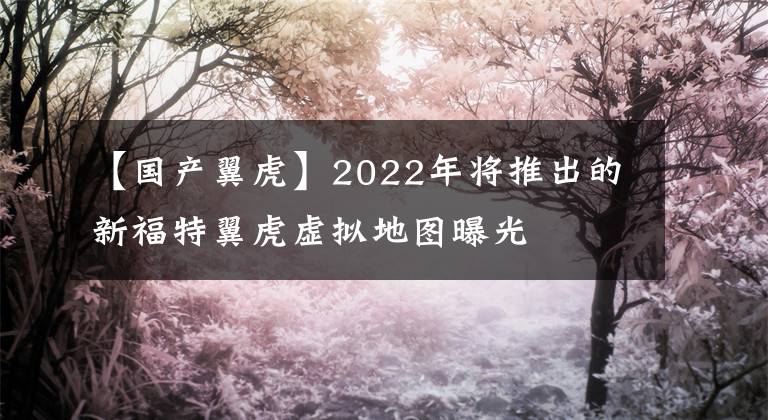 【國產(chǎn)翼虎】2022年將推出的新福特翼虎虛擬地圖曝光