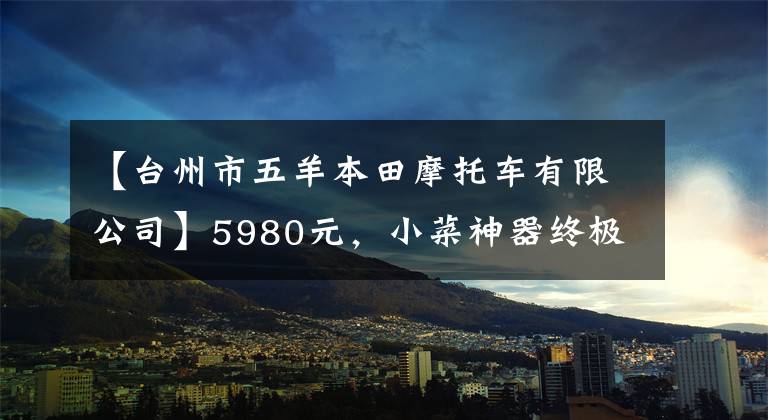 【臺(tái)州市五羊本田摩托車有限公司】5980元，小菜神器終極PK:鈴木西蒙125VS本田125(上圖)