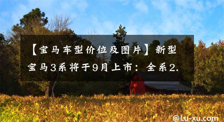 【寶馬車型價(jià)位及圖片】新型寶馬3系將于9月上市：全系2.0T 8AT，更換電子杠桿或銷售29萬(wàn)件