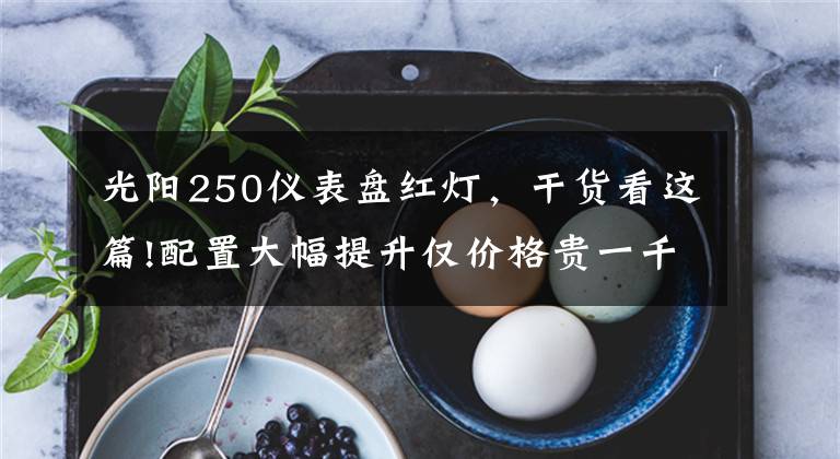 光陽(yáng)250儀表盤(pán)紅燈，干貨看這篇!配置大幅提升僅價(jià)格貴一千 光陽(yáng)賽艇250紀(jì)念版靜態(tài)體驗(yàn)