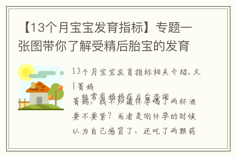 【13個月寶寶發(fā)育指標】專題一張圖帶你了解受精后胎寶的發(fā)育，孕媽早清楚避免畸形發(fā)生