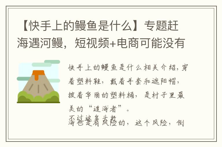 【快手上的鰻魚是什么】專題趕海遇河鰻，短視頻+電商可能沒有想象的那么好