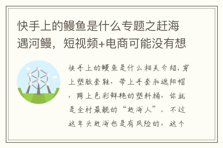 快手上的鰻魚是什么專題之趕海遇河鰻，短視頻+電商可能沒有想象的那么好