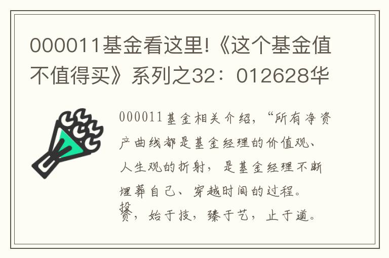 000011基金看這里!《這個基金值不值得買》系列之32：012628華夏大盤精選混合C