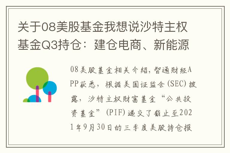 關(guān)于08美股基金我想說沙特主權(quán)基金Q3持倉：建倉電商、新能源標的，重倉Lucid(LCID.US)獲數(shù)百億美元增值