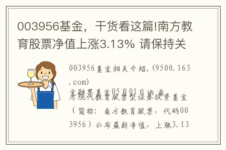 003956基金，干貨看這篇!南方教育股票凈值上漲3.13% 請保持關(guān)注