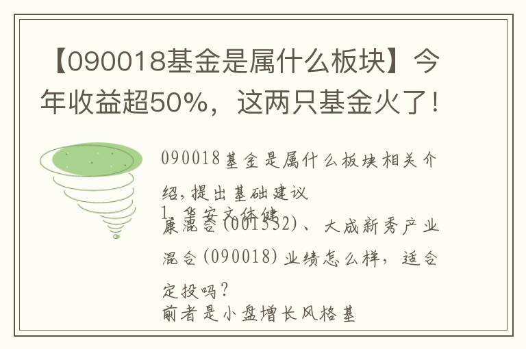 【090018基金是屬什么板塊】今年收益超50%，這兩只基金火了！｜菜基問(wèn)答