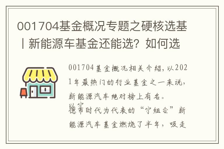 001704基金概況專題之硬核選基丨新能源車基金還能選？如何選？