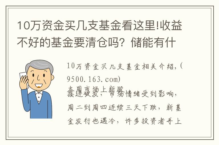 10萬資金買幾支基金看這里!收益不好的基金要清倉嗎？儲能有什么好的基金推薦？