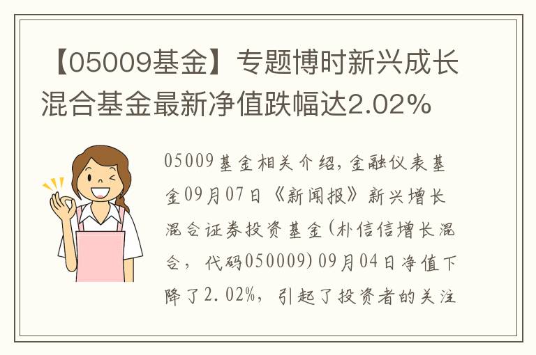 【05009基金】專題博時新興成長混合基金最新凈值跌幅達(dá)2.02%