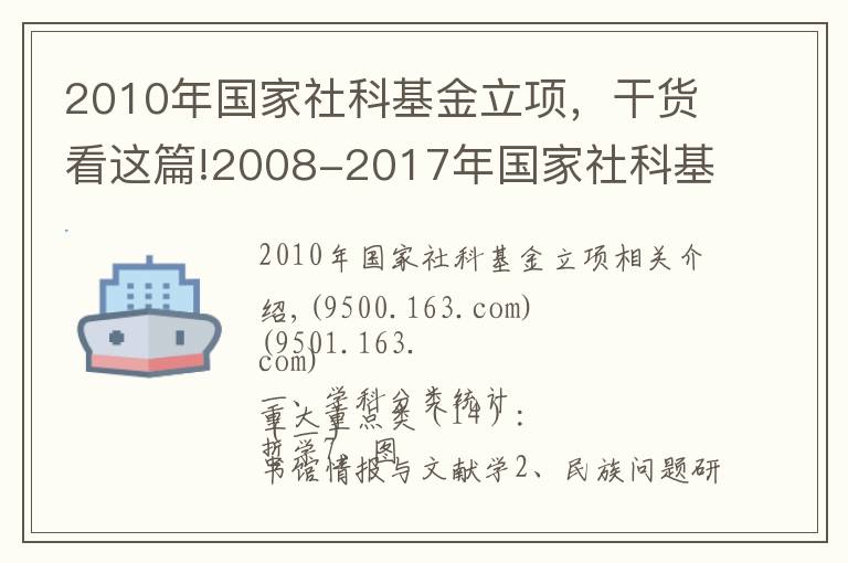 2010年國(guó)家社科基金立項(xiàng)，干貨看這篇!2008-2017年國(guó)家社科基金項(xiàng)目立項(xiàng)名單一覽表（中醫(yī)類）