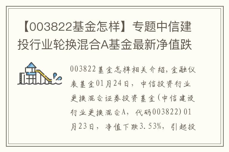 【003822基金怎樣】專題中信建投行業(yè)輪換混合A基金最新凈值跌幅達(dá)3.53%