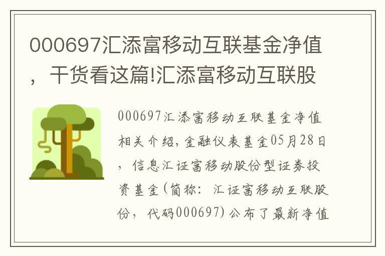 000697匯添富移動互聯(lián)基金凈值，干貨看這篇!匯添富移動互聯(lián)股票凈值上漲2.88% 請保持關(guān)注