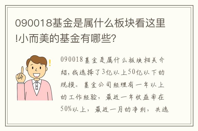 090018基金是屬什么板塊看這里!小而美的基金有哪些？