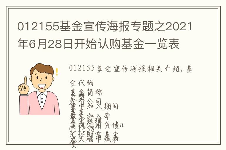 012155基金宣傳海報專題之2021年6月28日開始認(rèn)購基金一覽表 周一開始認(rèn)購基金一覽表