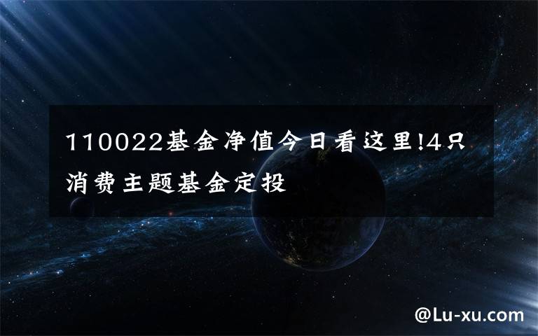 110022基金凈值今日看這里!4只消費(fèi)主題基金定投