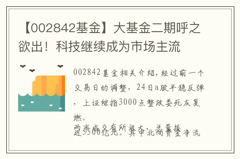 【002842基金】大基金二期呼之欲出！科技繼續(xù)成為市場主流