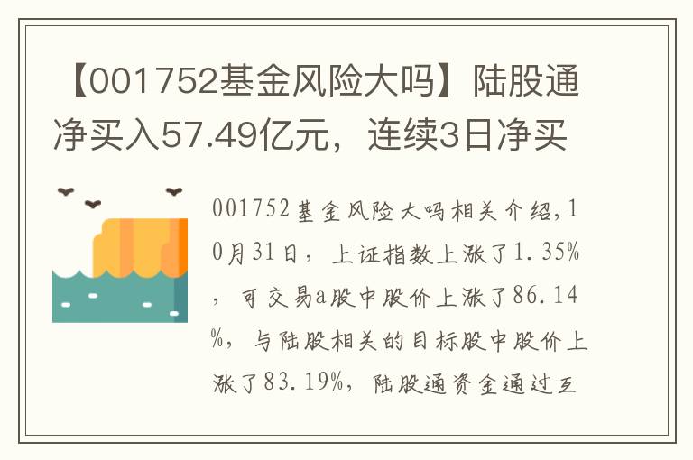 【001752基金風險大嗎】陸股通凈買入57.49億元，連續(xù)3日凈買入