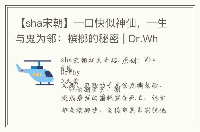 【sha宋朝】一口快似神仙，一生與鬼為鄰：檳榔的秘密 | Dr.Why