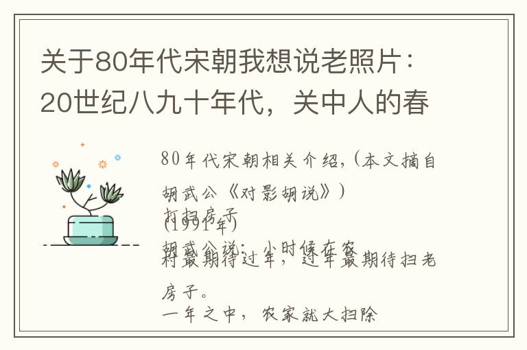 關(guān)于80年代宋朝我想說(shuō)老照片：20世紀(jì)八九十年代，關(guān)中人的春節(jié)