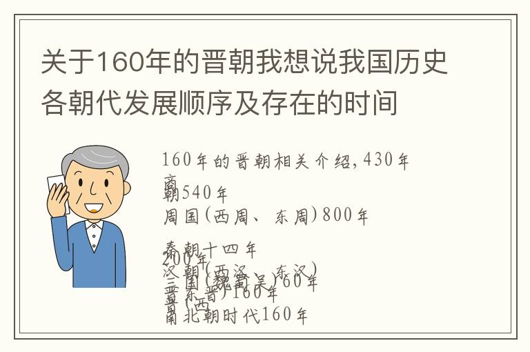 關(guān)于160年的晉朝我想說我國(guó)歷史各朝代發(fā)展順序及存在的時(shí)間