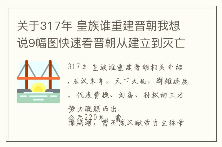 關(guān)于317年 皇族誰重建晉朝我想說9幅圖快速看晉朝從建立到滅亡