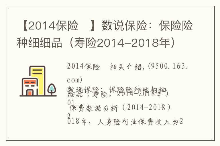 【2014保險(xiǎn)	】數(shù)說保險(xiǎn)：保險(xiǎn)險(xiǎn)種細(xì)細(xì)品（壽險(xiǎn)2014-2018年）