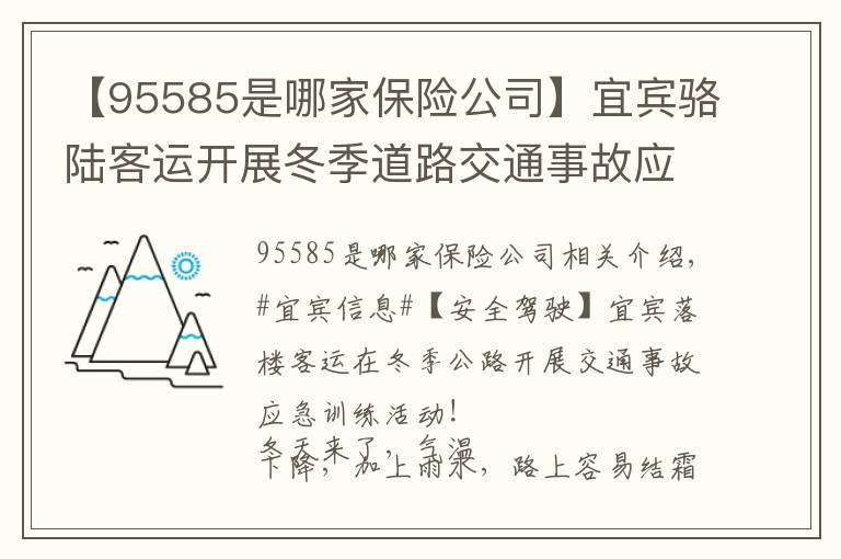 【95585是哪家保險(xiǎn)公司】宜賓駱陸客運(yùn)開展冬季道路交通事故應(yīng)急演練活動(dòng)