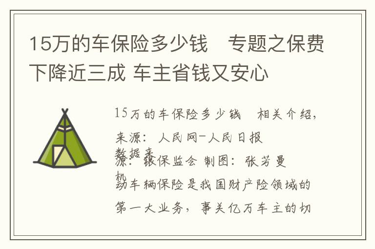 15萬的車保險多少錢 專題之保費下降近三成 車主省錢又安心