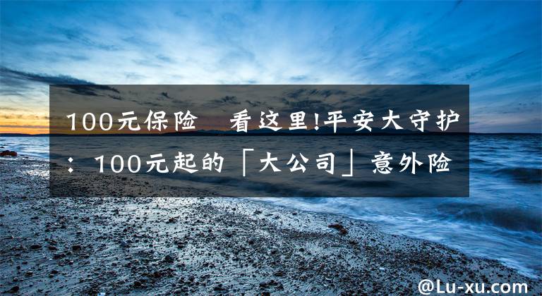 100元保險 看這里!平安大守護：100元起的「大公司」意外險來啦