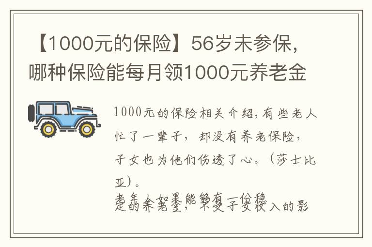 【1000元的保險】56歲未參保，哪種保險能每月領1000元養(yǎng)老金？看這三種保險比較