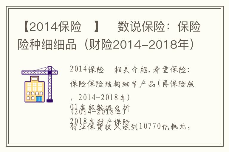 【2014保險	】?數說保險：保險險種細細品（財險2014-2018年）