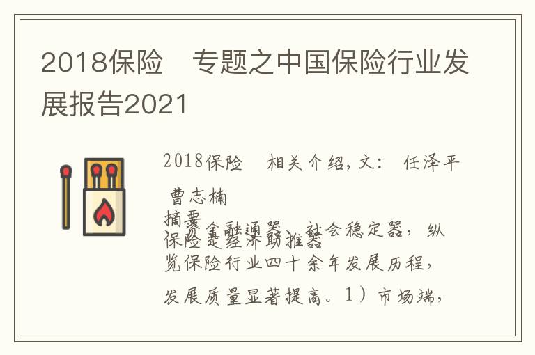 2018保險(xiǎn)	專題之中國(guó)保險(xiǎn)行業(yè)發(fā)展報(bào)告2021