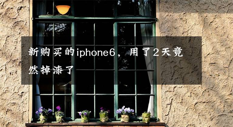 新購買的iphone6，用了2天竟然掉漆了