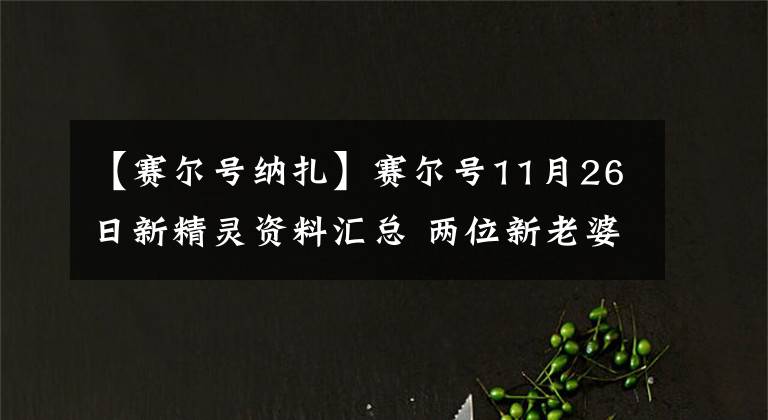 【賽爾號納扎】賽爾號11月26日新精靈資料匯總 兩位新老婆降臨 幻影碟喜獲新皮膚