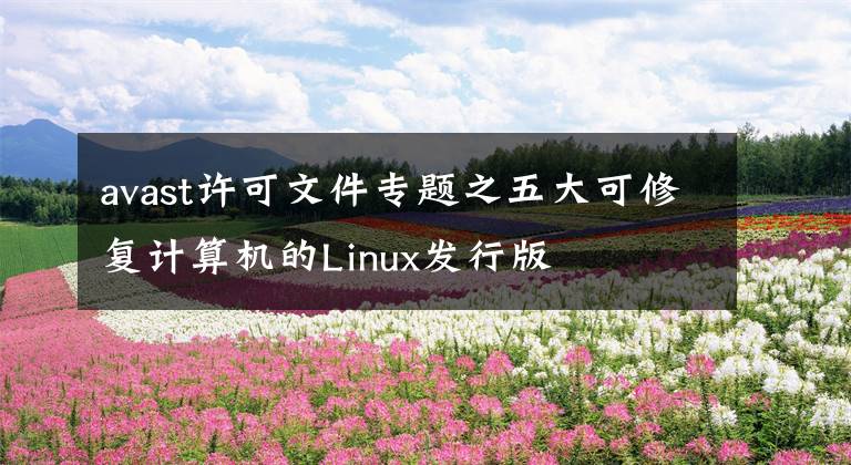 avast許可文件專題之五大可修復(fù)計算機的Linux發(fā)行版