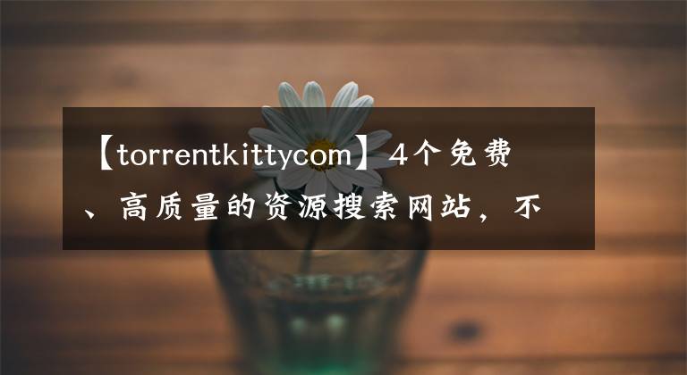 【torrentkittycom】4個免費、高質量的資源搜索網站，不知道損失了多少億美元！