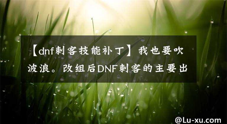 【dnf刺客技能補(bǔ)丁】我也要吹波浪。改組后DNF刺客的主要出口技術(shù)比例。