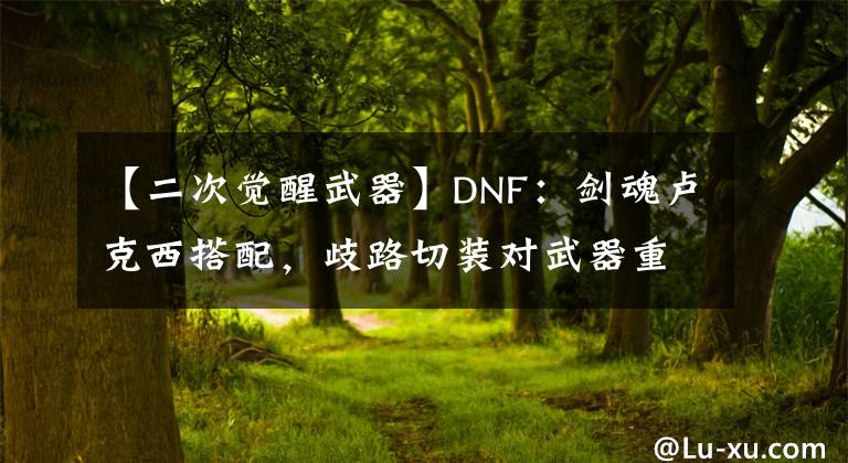 【二次覺醒武器】DNF：劍魂盧克西搭配，歧路切裝對武器重要性，二覺傷害更突出