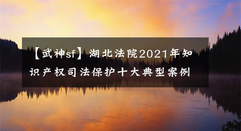 【武神sf】湖北法院2021年知識產(chǎn)權(quán)司法保護十大典型案例(第2號)