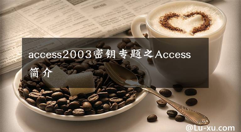 access2003密鑰專題之Access簡(jiǎn)介