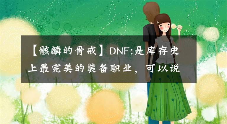 【骸麟的骨戒】DNF:是庫存史上最完美的裝備職業(yè)，可以說是千作之和。太完美了。