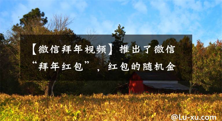 【微信拜年視頻】推出了微信“拜年紅包”，紅包的隨機(jī)金額有祝福詞和動(dòng)態(tài)效果